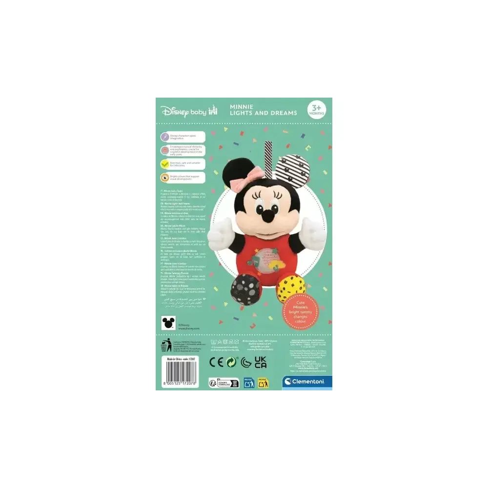 Baby Minnie Lightin Plush – peluche con luce, melodia… Clementoni