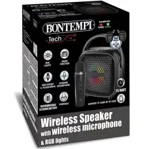 Cassa Wireless con Microfono 16,5×12,5×7,3 cm – Karaoke per… Bontempi