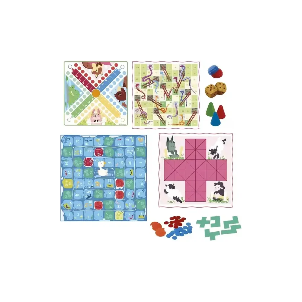 50 Giochi da Tavolo Blu – 50 giochi per 4–99 anni Clementoni
