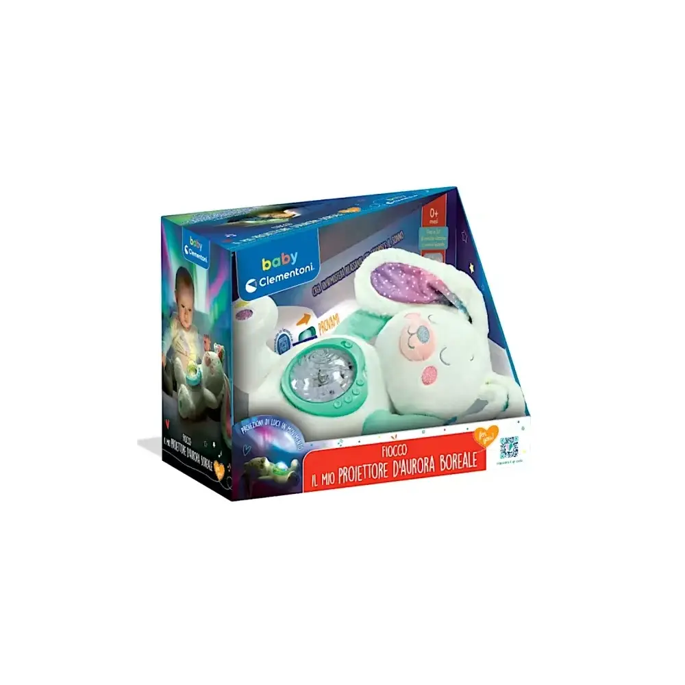 Fiocco Proiettore Aurora Boreale Peluche Lepre Artica Clementoni