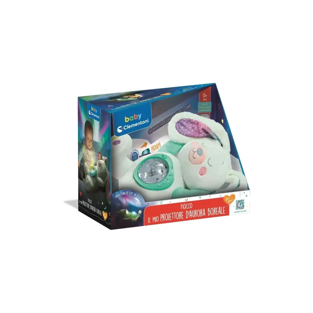 Fiocco Proiettore Aurora Boreale Peluche Lepre Artica Clementoni
