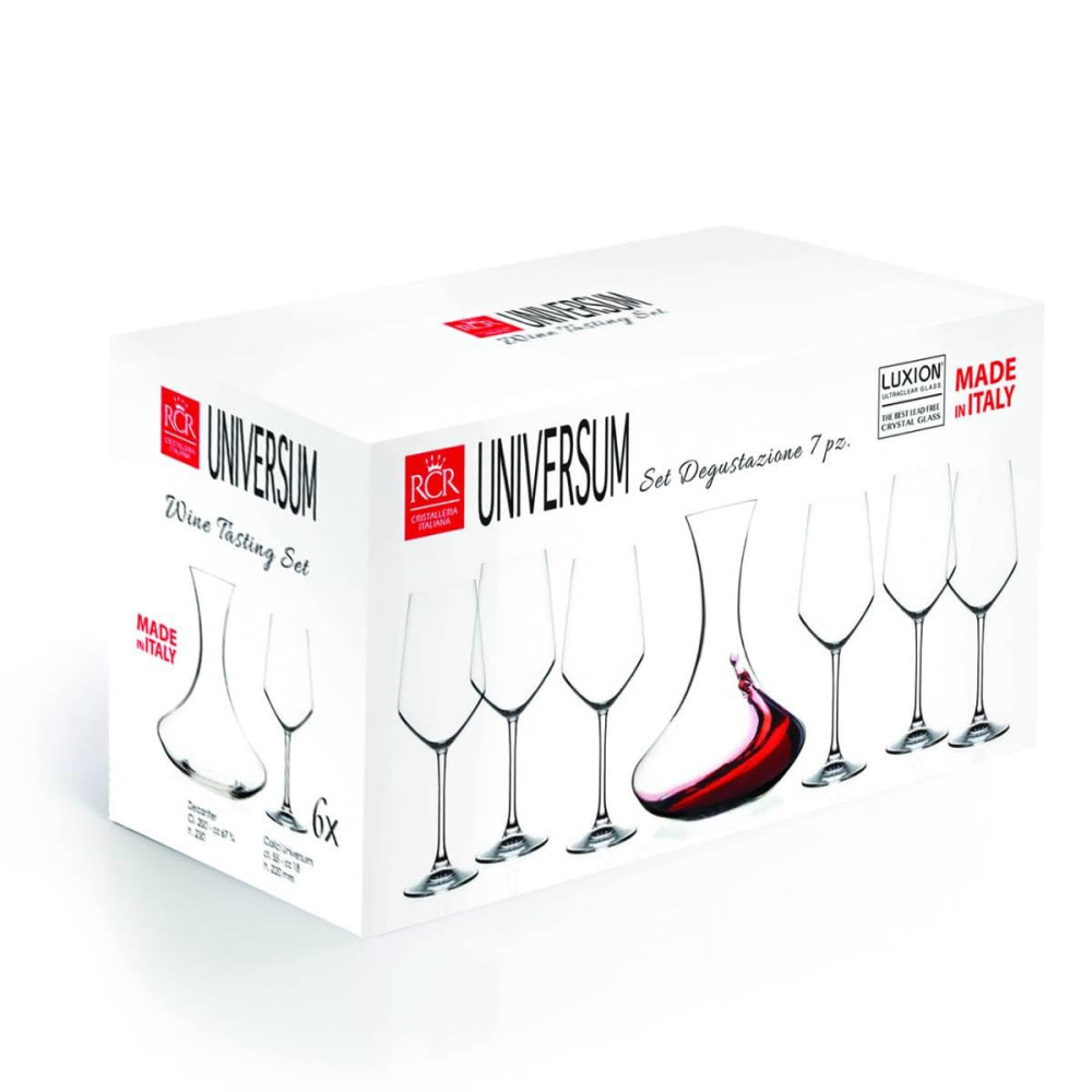 SET UNIVERSUM 7PZ (DECANTER + 6 CALICI)
