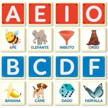 Sapientino Montessori Lettere Tattili – Flashcards per Imparare…