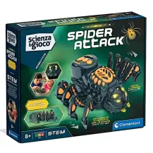 Spider Attack Robot da Costruire – Età 8+, Occhi LED Clementoni