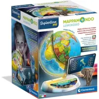 Sapientino Più Mappamondo Luminoso 22 cm App AR Clementoni