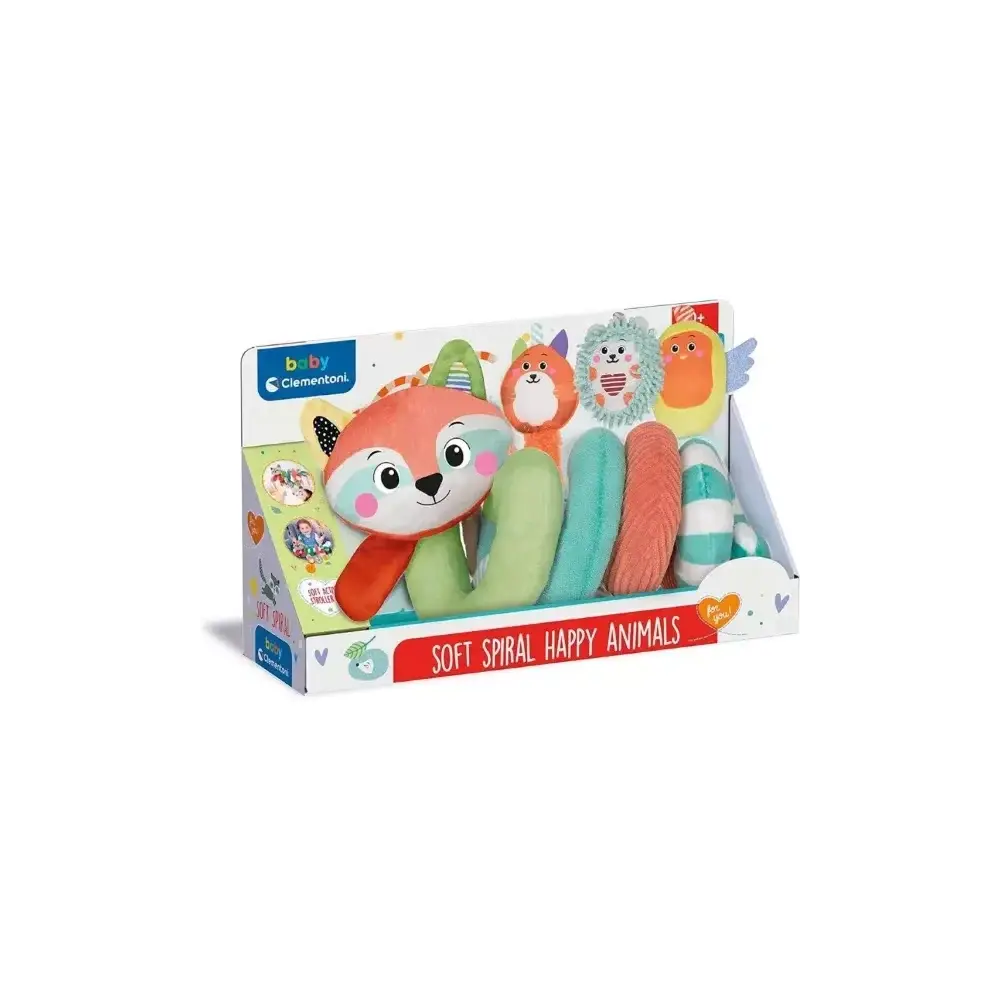 Spirale Passeggino Neonato Soft Spiral Happy Animals 100%… Clementoni