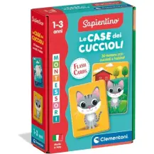Sapientino Baby Montessori Le Case Cuccioli 48 Carte 1-3… Clementoni
