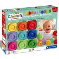 Clemmy Set 20 Blocchi Magic Rainbow Clementoni