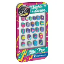 Crazy Chic Unghie Adesive Stile Pop Clementoni