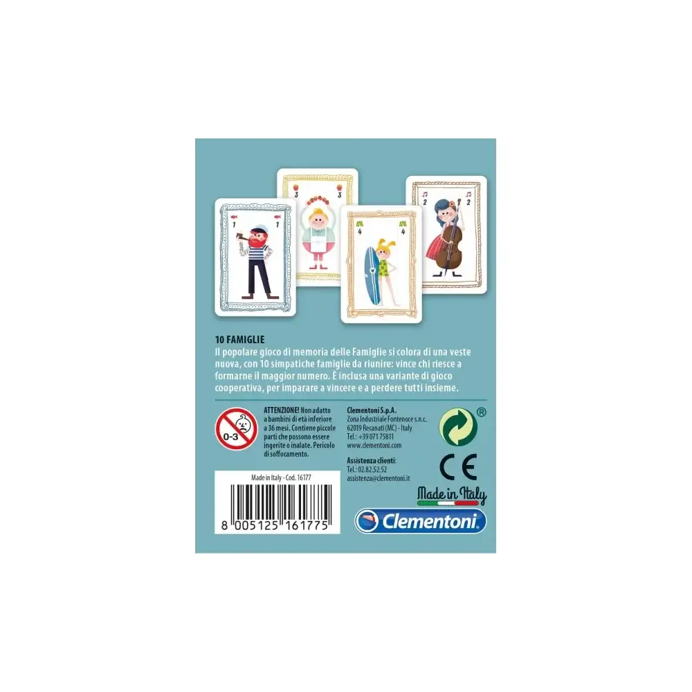 10 Famiglie – Gioco di Carte Clementoni