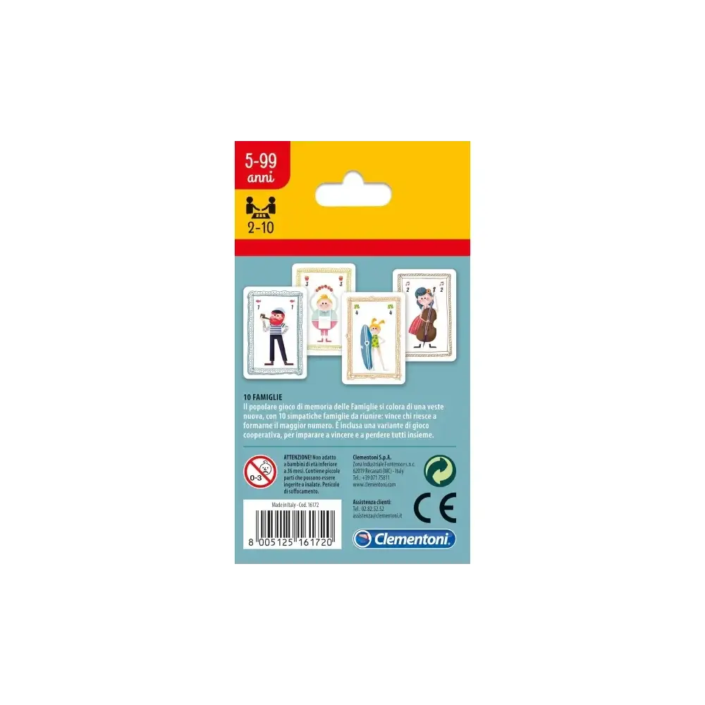 10 Famiglie – Gioco di Carte Clementoni