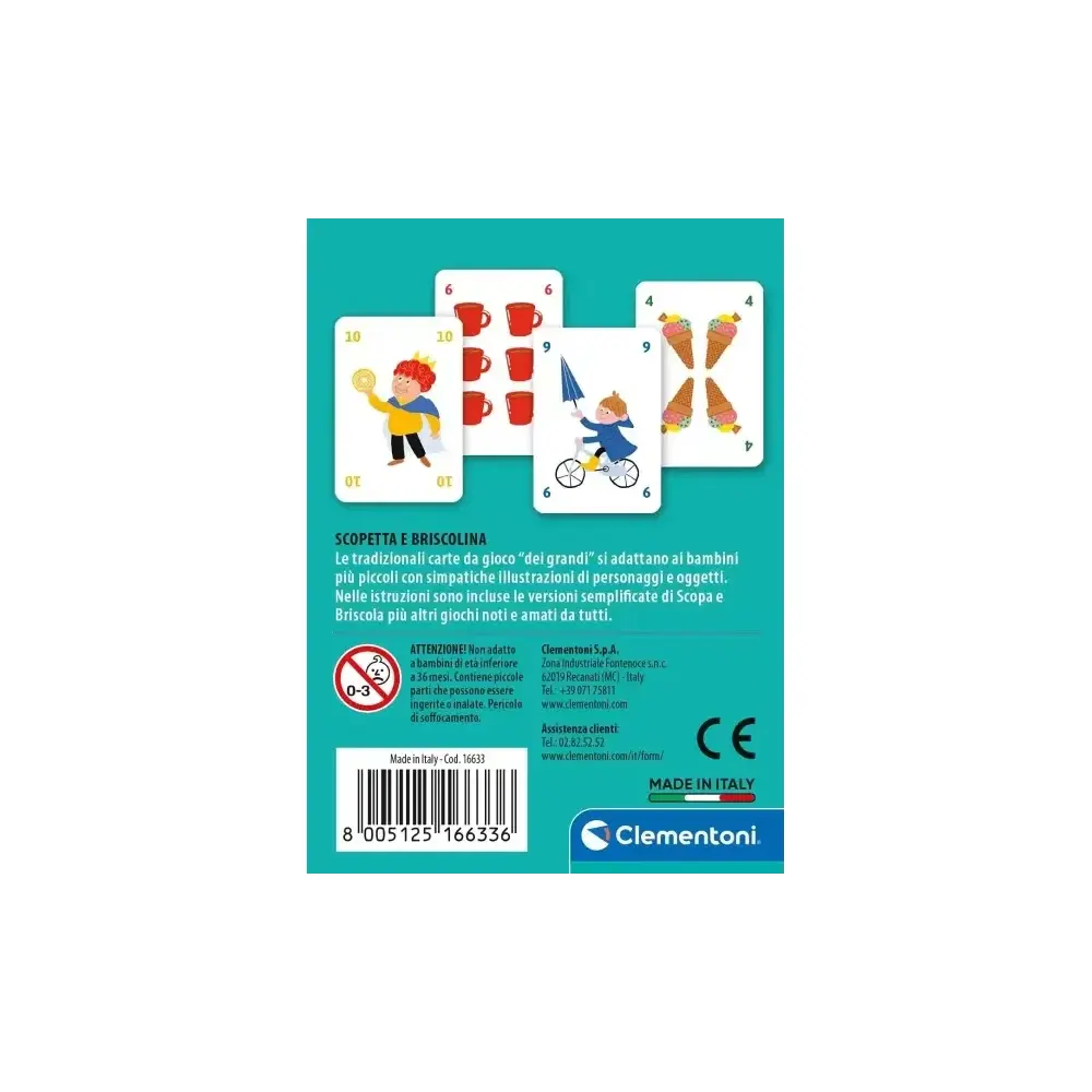 Scopetta e Briscolina – Carte da Gioco per Bambini Clementoni