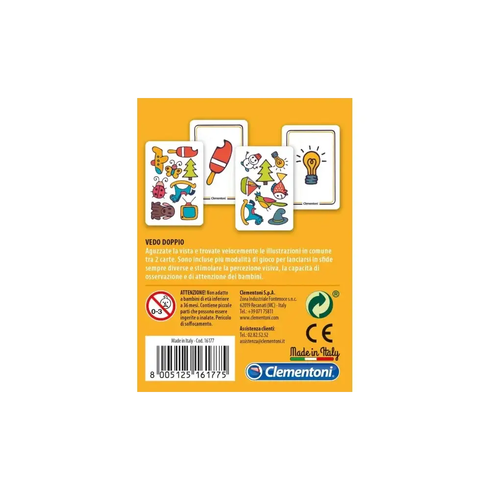 Vedo Doppio – Gioco di Carte di Osservazione Clementoni
