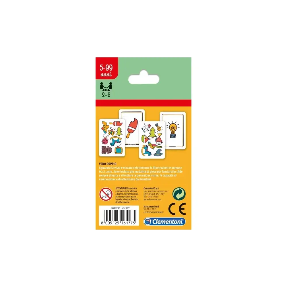 Vedo Doppio – Gioco di Carte di Osservazione Clementoni