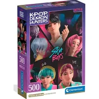 K-Pop Demon Hunters Puzzle 500 Pezzi con Poster Clementoni
