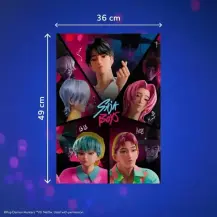 K-Pop Demon Hunters Puzzle 500 Pezzi con Poster Clementoni