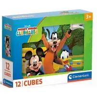 Mickey Set 12 Cubi - 12 Cubi di Gioco Clementoni