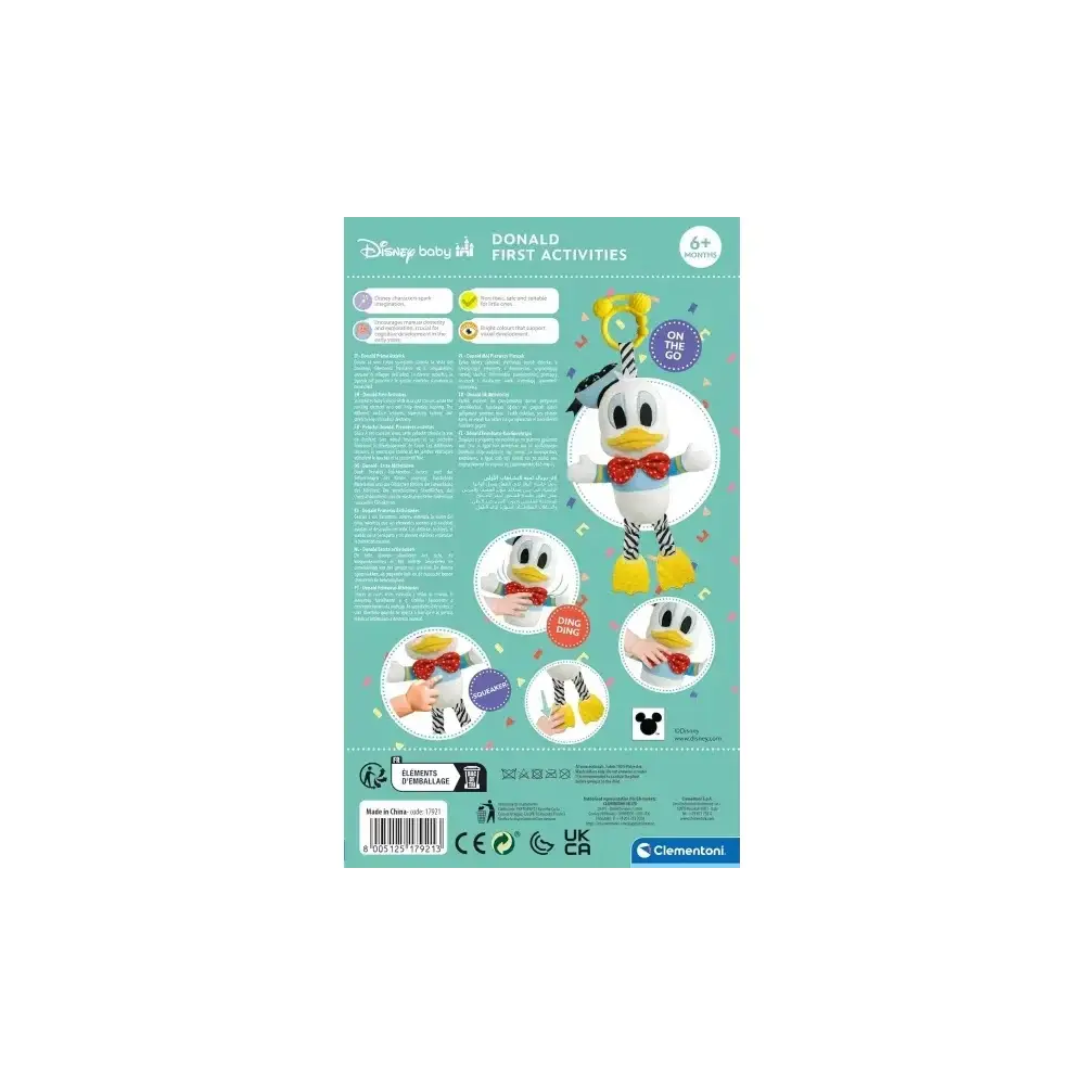 Disney Baby Paperino Peluche Attività Clementoni