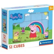 Peppa Pig Set 12 Cubi Clementoni