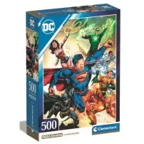 Puzzle 500 Pezzi DC Comics con Poster Clementoni