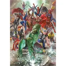 Puzzle 500 Pezzi Marvel con Poster Clementoni