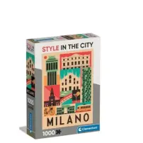 Puzzle 1000 Pezzi Milano Style in the City Clementoni