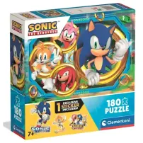 Sonic Puzzle 180 Pezzi con Sticker Clementoni