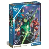 Puzzle 500 Pezzi DC Comics con Poster Clementoni