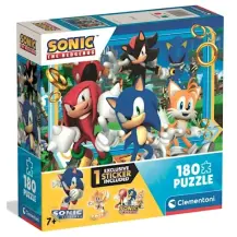 Sonic Puzzle 180 Pezzi con Sticker Clementoni
