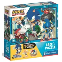 Sonic Puzzle 180 Pezzi con Sticker Clementoni