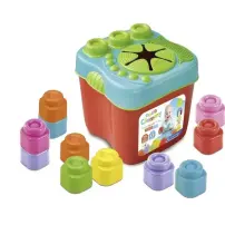 Soft Clemmy Secchiello con 15 Mattoncini Morbidi Clementoni