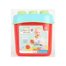 Soft Clemmy Secchiello con 15 Mattoncini Morbidi Clementoni