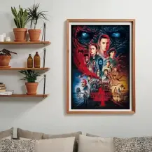 Stranger Things Puzzle 1000 Pezzi con Poster Clementoni