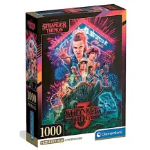 Stranger Things Puzzle 1000 Pezzi con Poster Clementoni