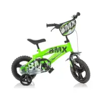 Bicicletta Bambini 12 Pollici Verde con Rotelle Dino Bikes