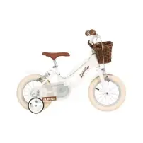 Bicicletta Bambina Retrò 20 Pollici Bianca con Cestino Dino Bikes