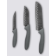 Set 3 Coltelli Santoku in Acciaio Inox | Cucina Professionale Italiana