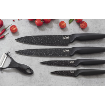 Set 4 Coltelli in Acciaio Inox con Pelapatate | Coltelli da Cucina