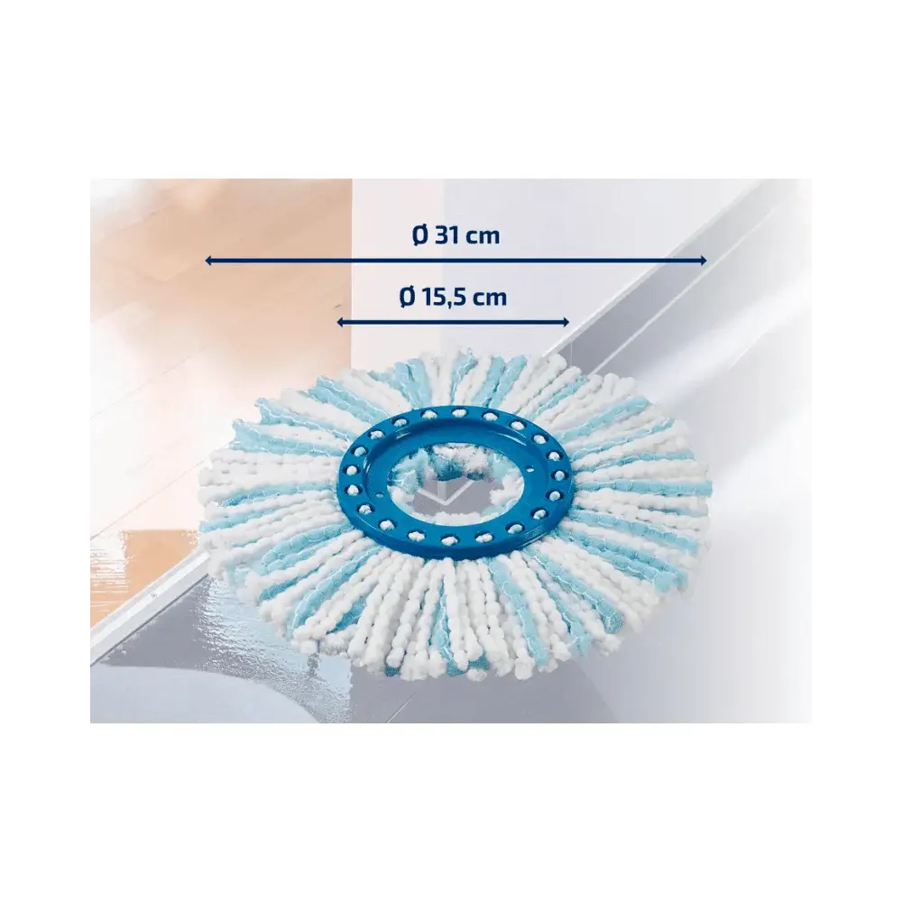Testina di Ricambio Micro Duo per Clean Twist Disc Mop Leifheit