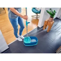 Set Mocio Rotante Clean Twist Disc Mop Ergo con Secchio 12 Litri Leifh