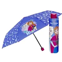 Ombrello Mini Pieghevole Bambina Frozen 50 cm Manuale Antivento Perlet