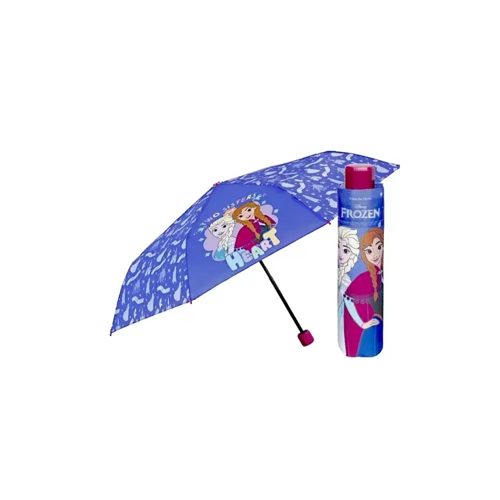 Ombrello Mini Pieghevole Bambina Frozen 50 cm Manuale Antivento Perlet