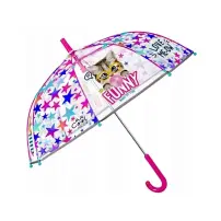 Ombrello Bambino Poe Funny 45 cm Manuale 8 Stecche Cupola Trasparente 