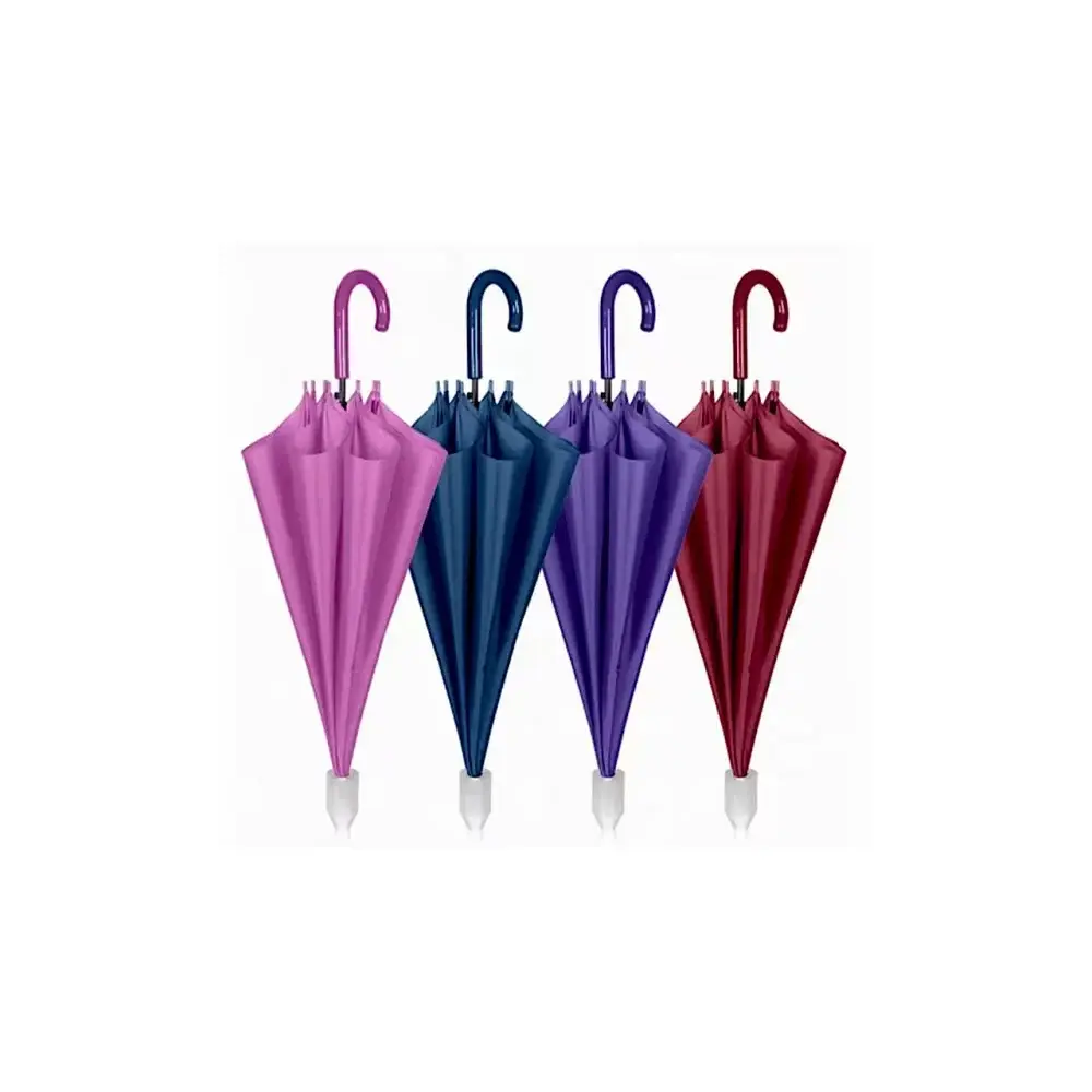 Ombrello Donna Lungo Automatico New Basic 61 cm Tinta Unita Perletti
