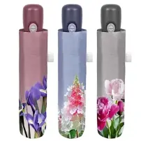 Ombrello Donna Mini Apri e Chiudi Automatico Bordo Fiore Perletti