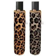 Ombrello Donna Mini Pieghevole Automatico Leopardato Perletti