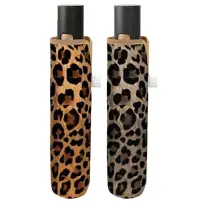 Ombrello Donna Mini Pieghevole Automatico Leopardato Perletti