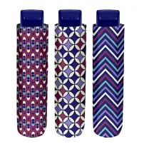 Ombrello Mini Pieghevole Unisex 54 cm Manuale Fantasia Geometrica Perl