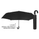 Ombrello Uomo Mini Pieghevole 54 cm Automatico Manico Curvo Nero Perle