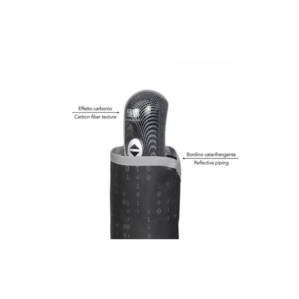 Ombrello Uomo Mini Apri e Chiudi Technology Antivento Catarifrangente 